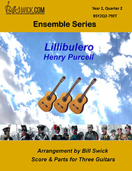 Bill Swick's Year 2, Quarter 2 - Intermediate Ensembles for Three Guitars Guitar and Fretted sheet music cover Thumbnail